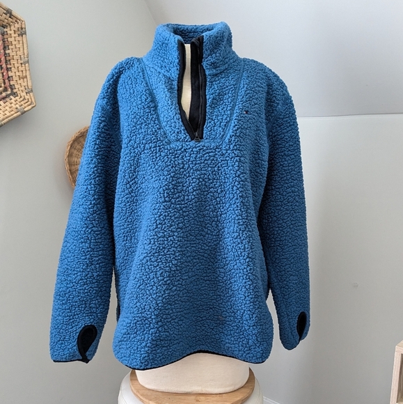 Teddy Bear Fleece Tommy Hilfiger Quarter Zip Pullover - Picture 3 of 10